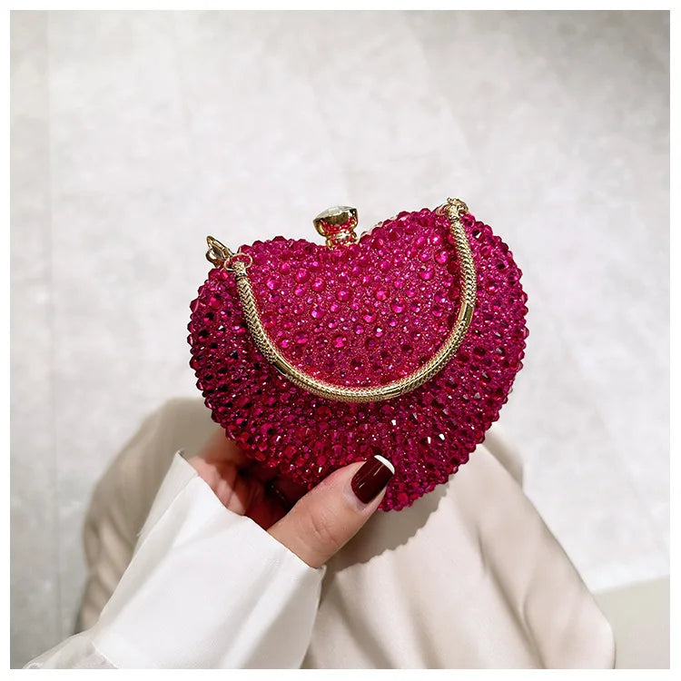 Heart Crystal Clutch