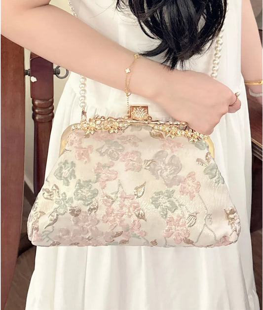 Flower Embroidery Vintage Handbag