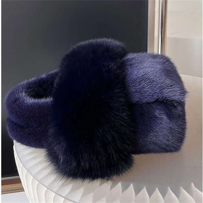 Real Mink Fur Handbag