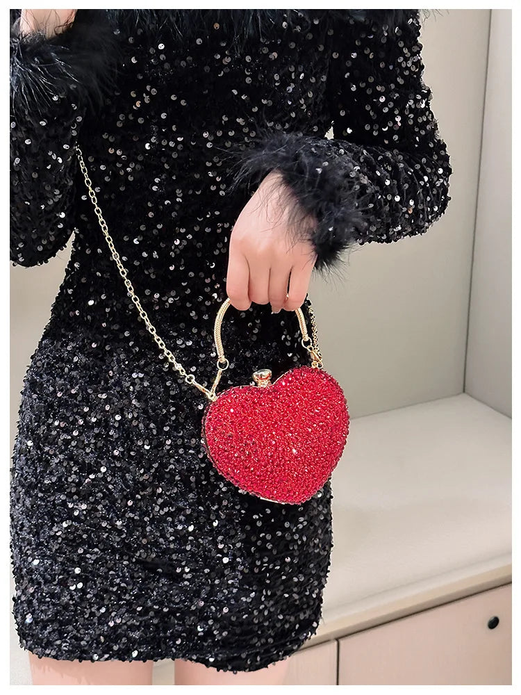 Heart Crystal Clutch