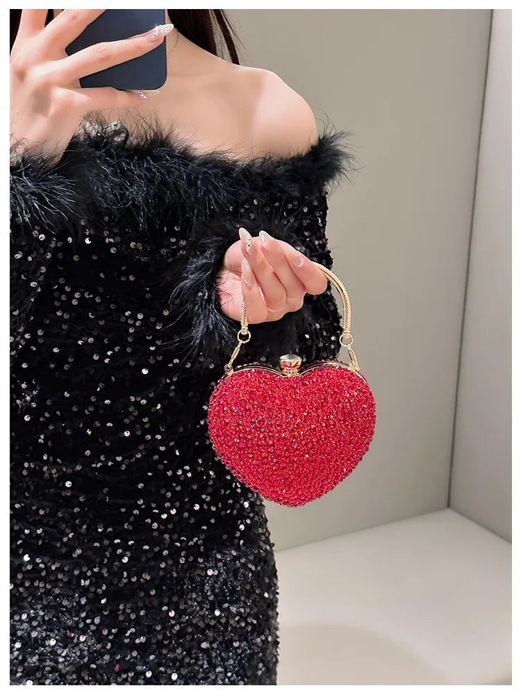 Heart Crystal Clutch