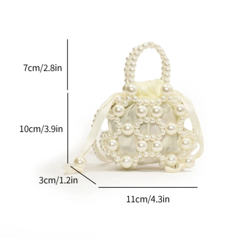 Pearl Shibari Beaded Handbag