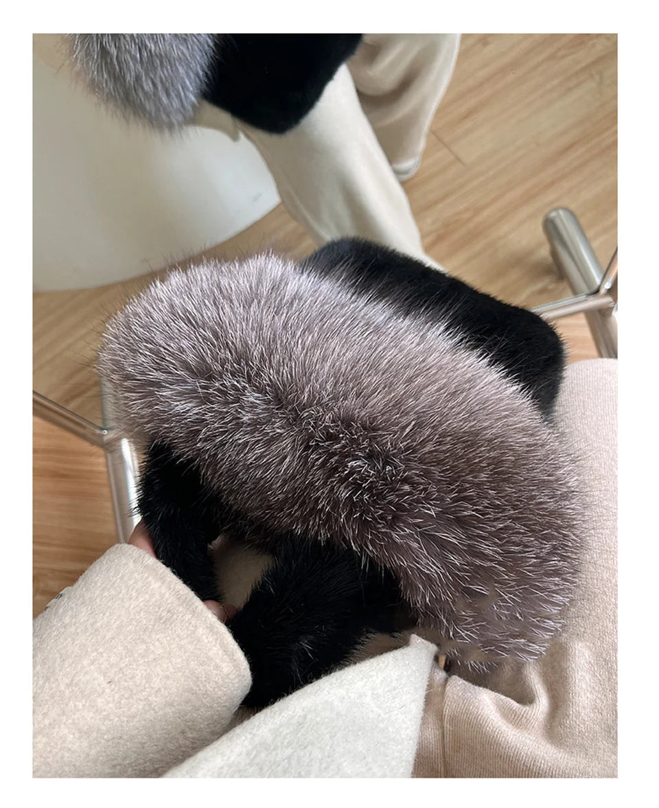 Real Mink Fur Handbag