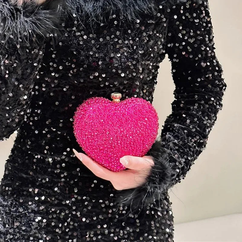 Heart Crystal Clutch