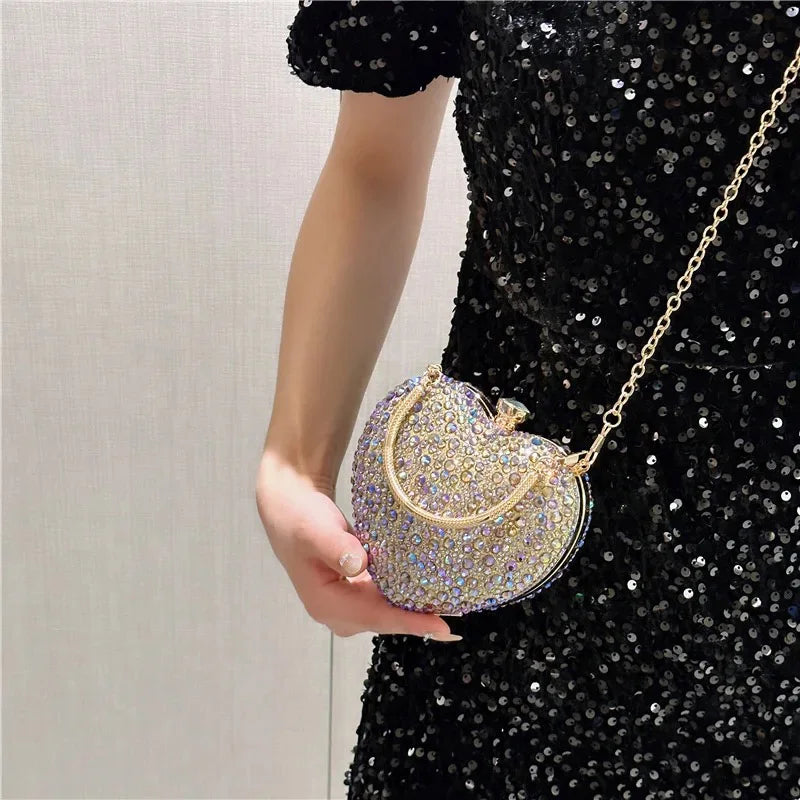 Heart Crystal Clutch