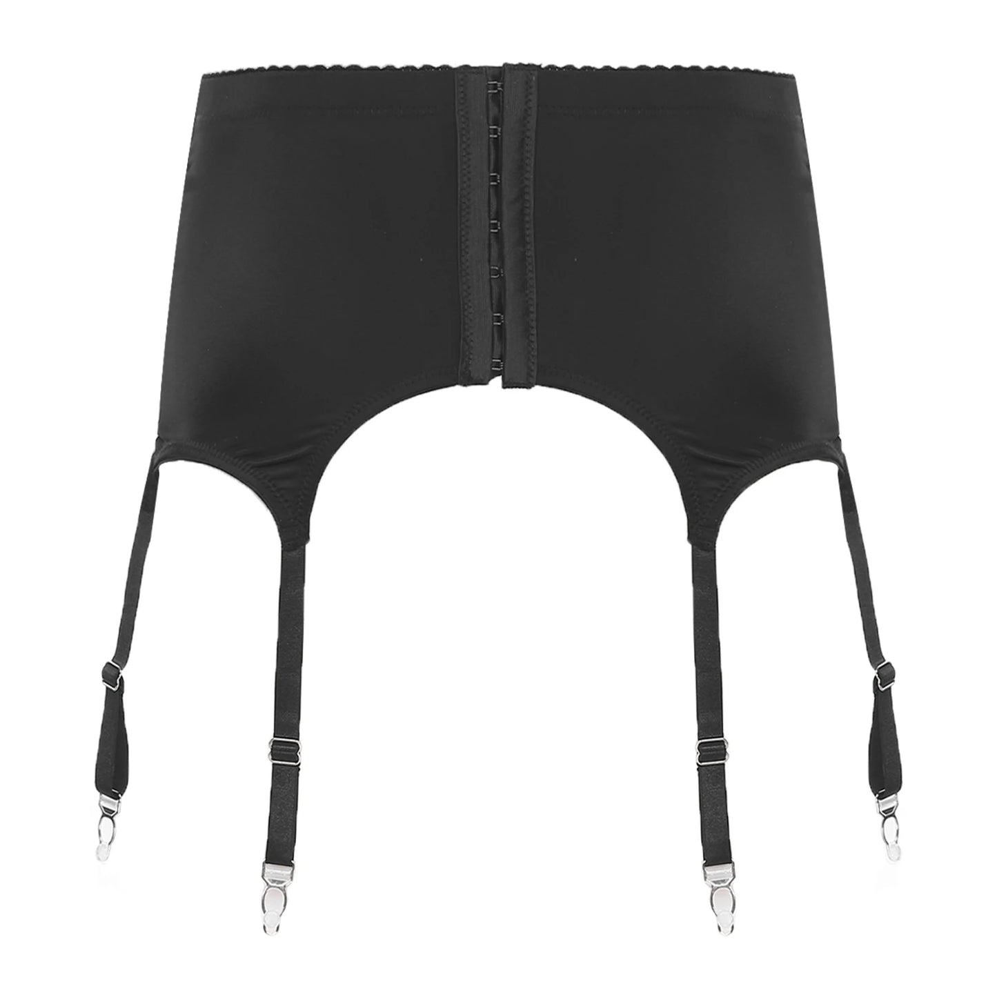 Floral Lace Front Lace-up Garter Belt