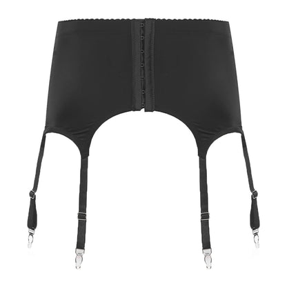 Floral Lace Front Lace-up Garter Belt