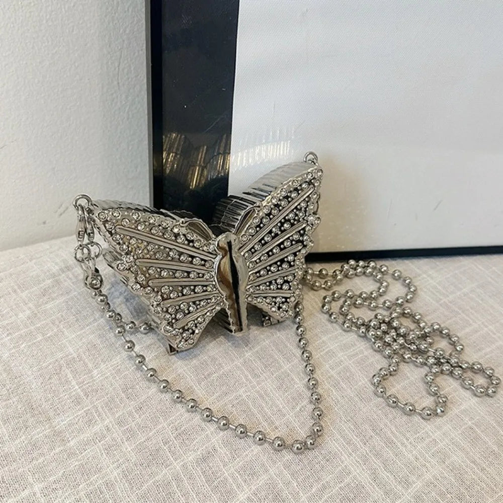 Rhinestone Mini Butterfly Handbag