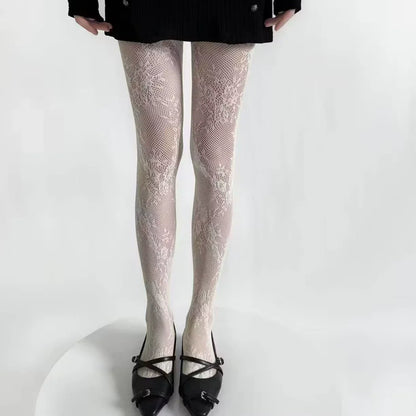 Lace Floral Tights