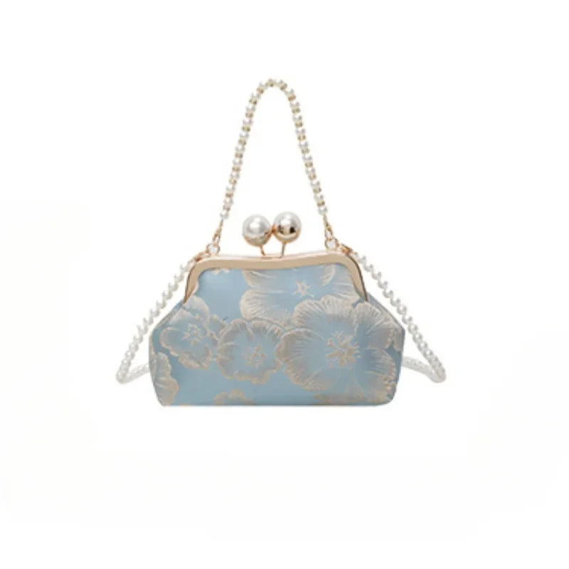 Floral Pearl Purse