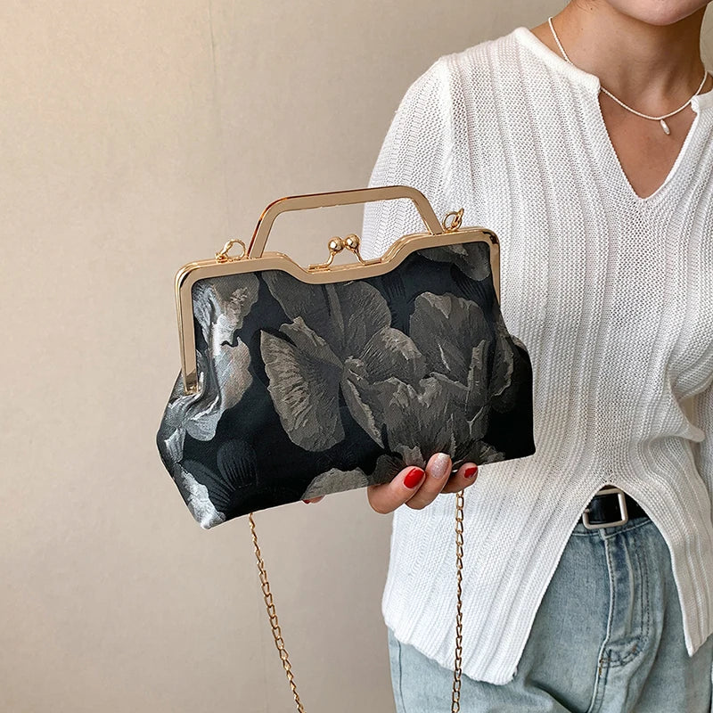 Satin Flower Purse