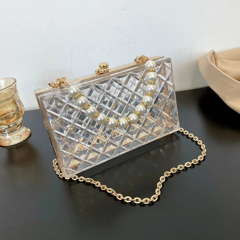 Transparent Quilted Purse