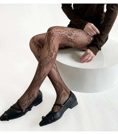 Lace Floral Tights