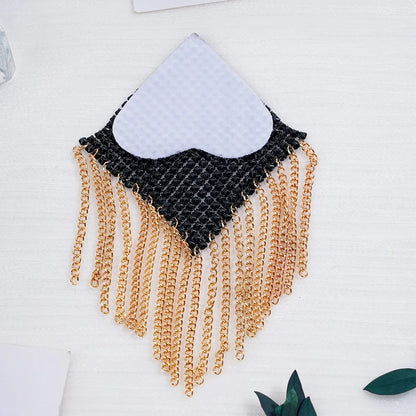 Chainmail Metal  Chain Tassel Self-Adhesive Pasties
