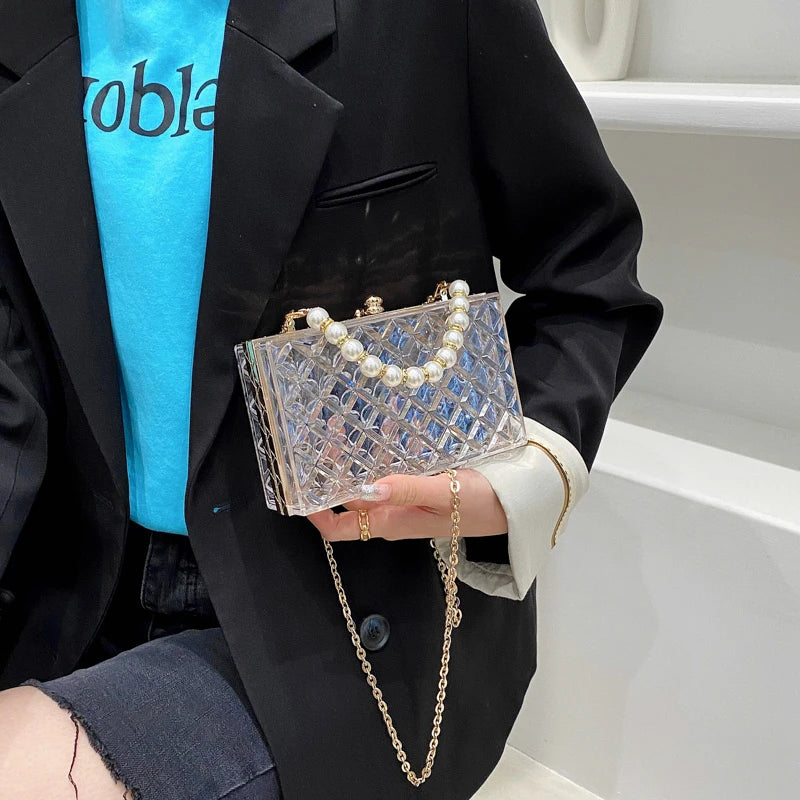 Transparent Quilted Purse