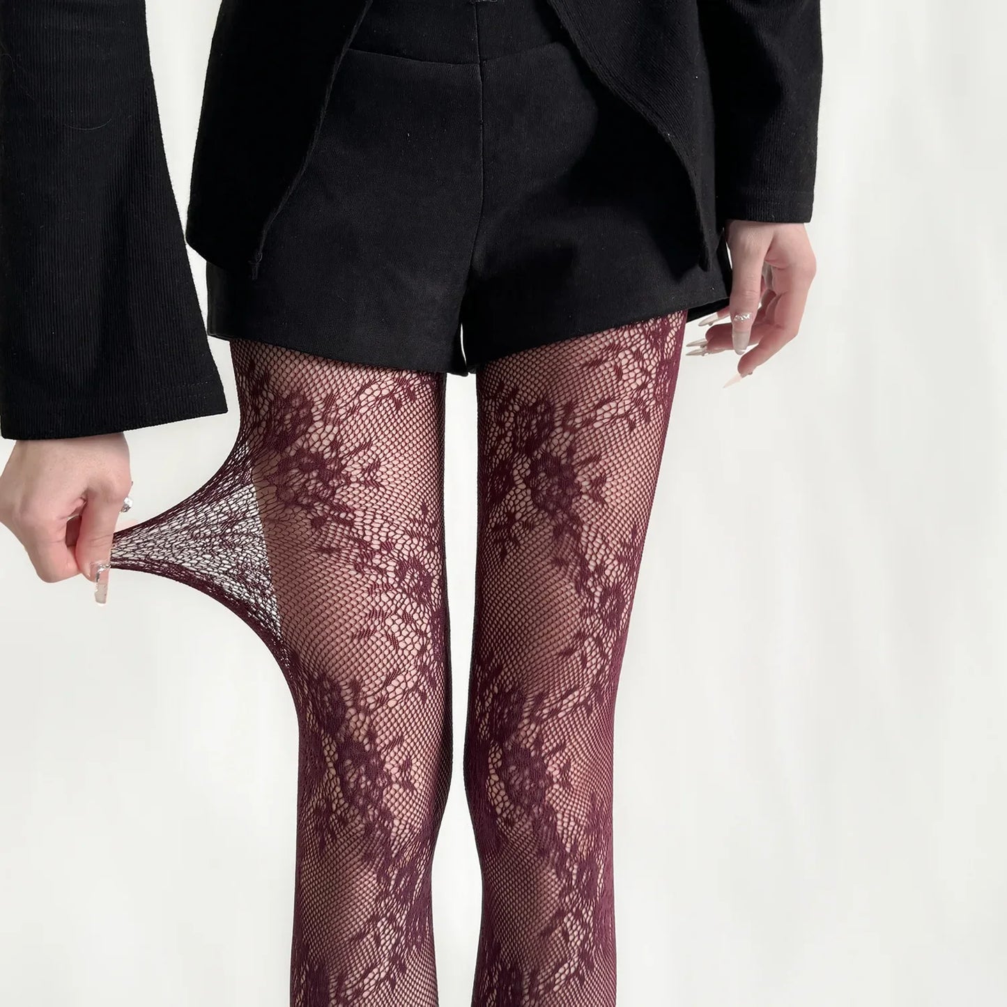 Lace Floral Tights